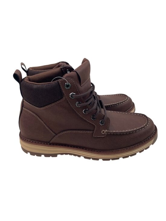 Falls Creek Boots Mens Size 9.5 Brown Bozeman Moc Toe Ankle Memory Foam Comfort main image 4